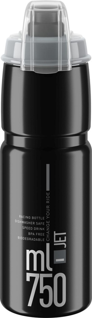 KULACS ELITE JET PLUS BLACK FEKETE/SZÜRKE LOGÓ 750ML 102G{5/4}