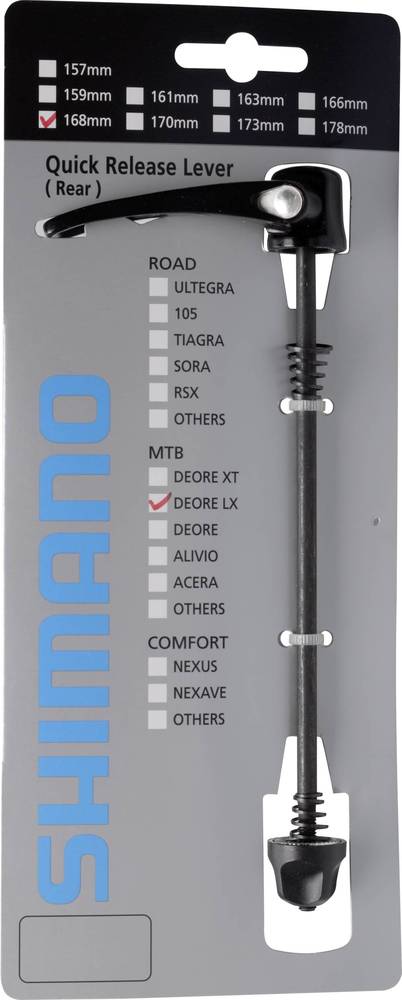 SHIMANO FH-T670 COMPLETE QUICK RELEASE 168MM (6-5/8") BLACK
