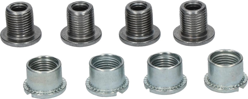 SHIMANO FC-M391 DOUBLE GEAR FIXING BOLT(M8X8.5) & NUT (4 SETS)