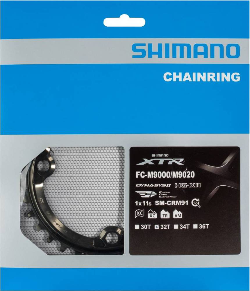 SHIMANO CHAINRING FOR FRONT CHAINWHEEL,SM-CRM91,32T, FOR FC-M9000-1, FC-M9