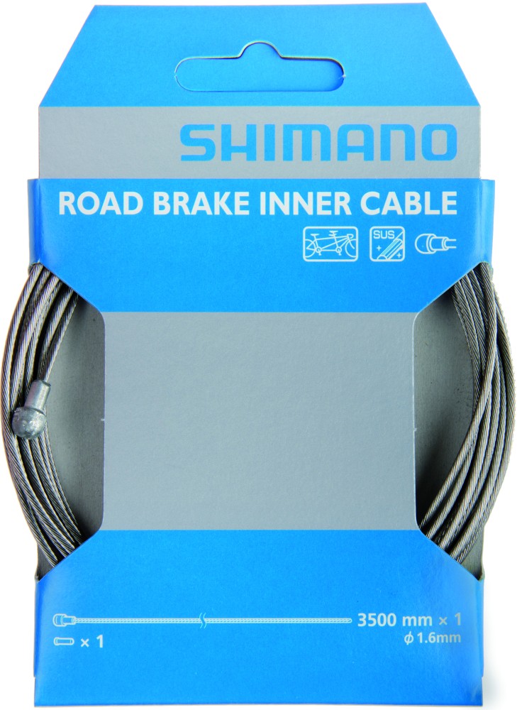 SHIMANO BRAKE INNER WIRE 1.6X3500MM STAINLESS FOR RACING #800 3501-4