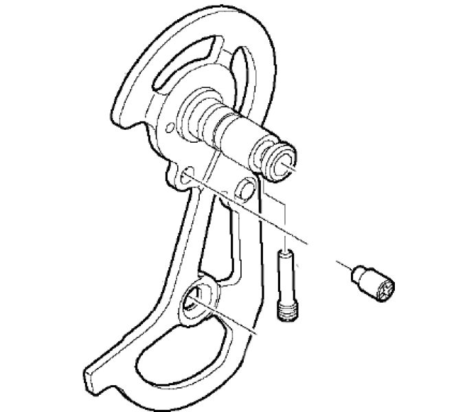 SHIMANO RD-F800 OUTER PLATE ASSEMBLY SS-TYPE