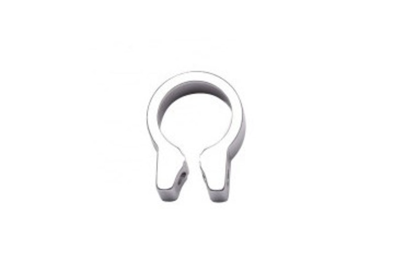 Nyeregcsőbilincs KWV 31,8mm csavar+váll ezüst