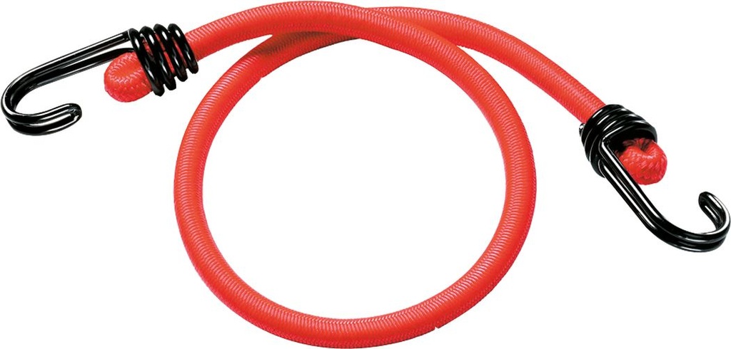 GUMIPÓK BUNGEE FORDITOTT ACÉL KAMPÓ 60CM/9,5MM PIROS {10/4}