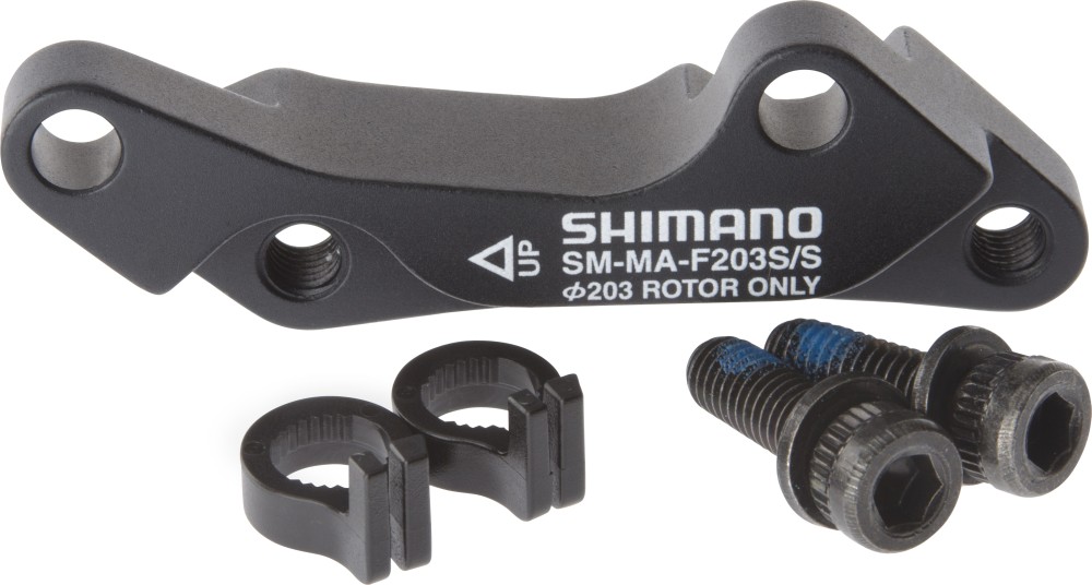 SHIMANO MOUNT ADAPTER FOR DISC BRAKE CALIPER, SM-MA-F203S/S, FIXING BOLT X