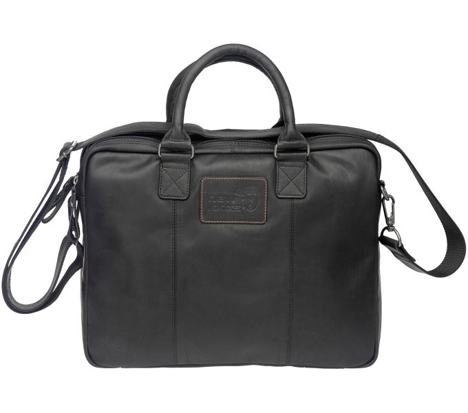 KÉZITÁSKA NEWLOOXS SANTOS LEATHER FEKETE 13,5L 40X31X11CM