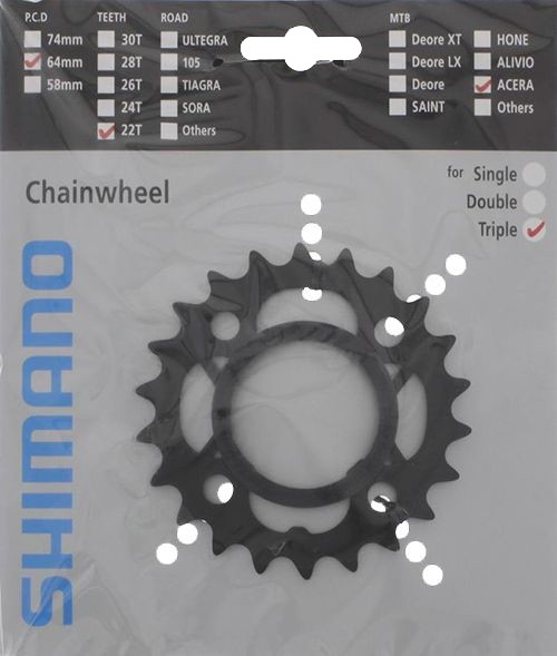 LÁNCKERÉK 22F FCM361 FEKETE & CHAIN PROTECTOR