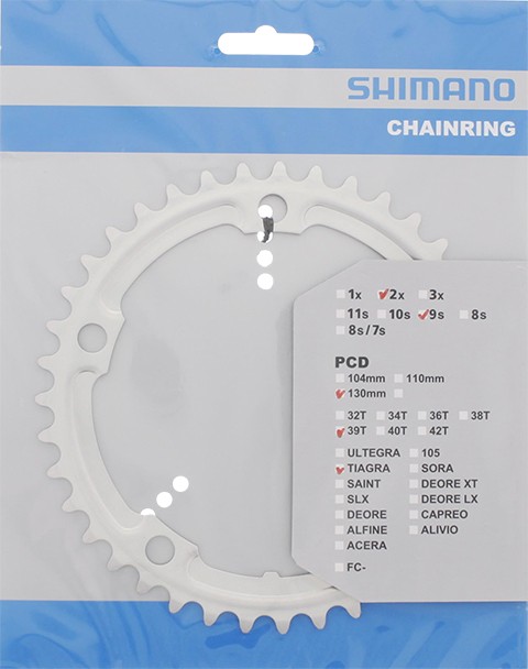 LÁNCKERÉK 39F FC4500 EZÜST ( NINCS LÁNCVÉDŐ FURAT ) 130MM