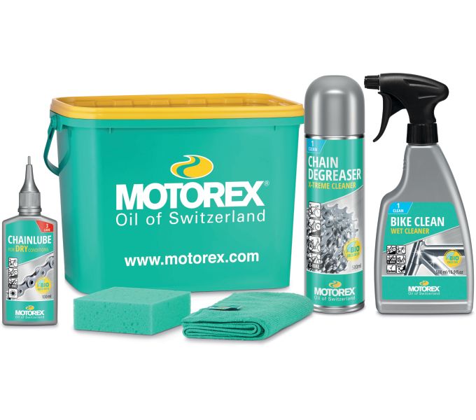 KERÉKPÁRTISZTÍTÓ MOTOREX BIKE CLEANING KIT SZETT DOBOZOS 1DB {5/4}