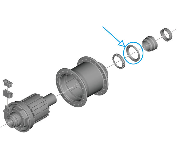 SHIMANO DH-UR708-3D SEAL RING