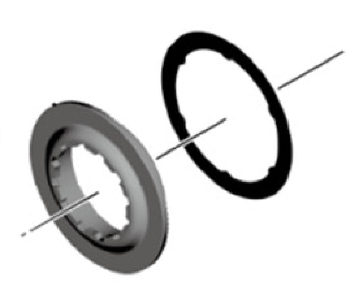 SHIMANO BR-M465 LOCK RING & WASHER BLACK