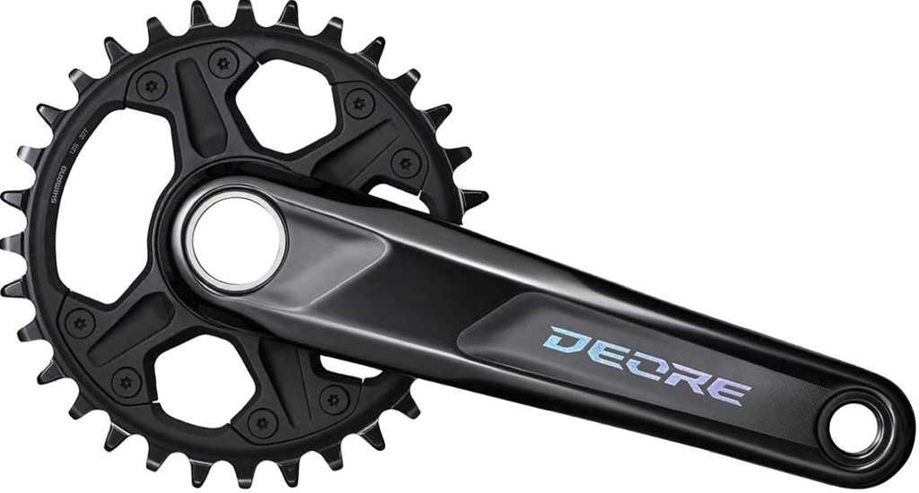 SHIMANO FRONT CHAINWHEEL, FC-M6130-1, DEORE, FOR REAR 12-SPEED, 2-PCS FC, 165MM,