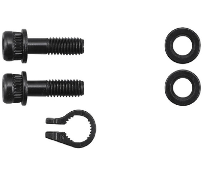 SHIMANO MOUNT ADAPTER FOR DISC BRAKE CALIPER,SM-MA-F203P/PL2, FIXING BOLT X2, SN