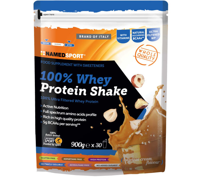 NAMEDSPORT 100% WHEY PROTEIN SHAKE mogyorókrém 900g shake {2/4}