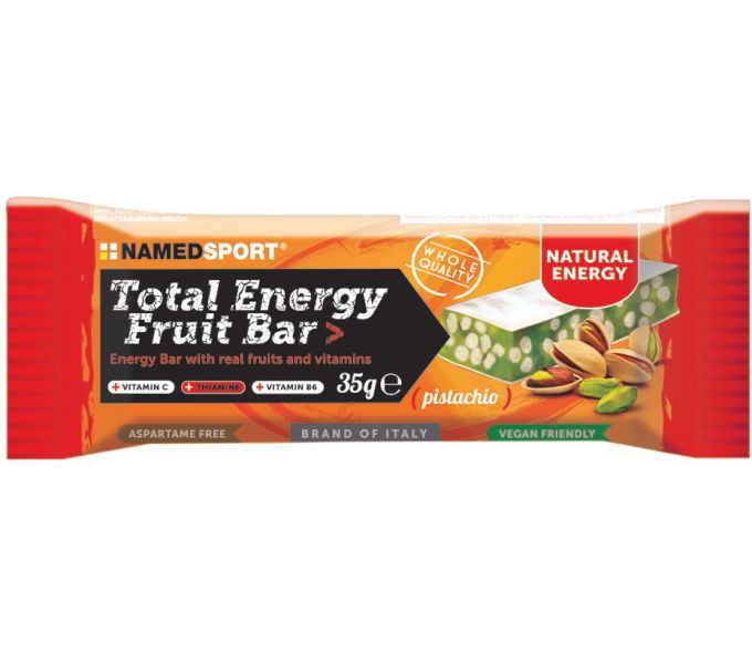NAMEDSPORT TOTAL ENERGY FRUIT BAR pisztácia 25x35g szelet {2/4}
