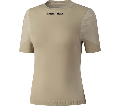 ALÁÖLTÖZET SHIMANO WOMEN S.S. BASE LAYER DOBOZZAL BEIGE NŐI