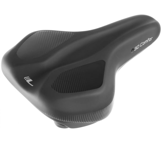 Longus 3D Comfor XL memóriahabos nyereg 270×190mm fekete