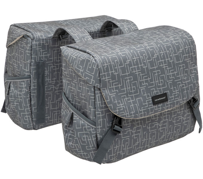 KERÉKPÁROS TÁSKA NEWLOOXS MONDI JOY DUPLA IVY SZÜRKE 38L 37X26X32CM(X2)