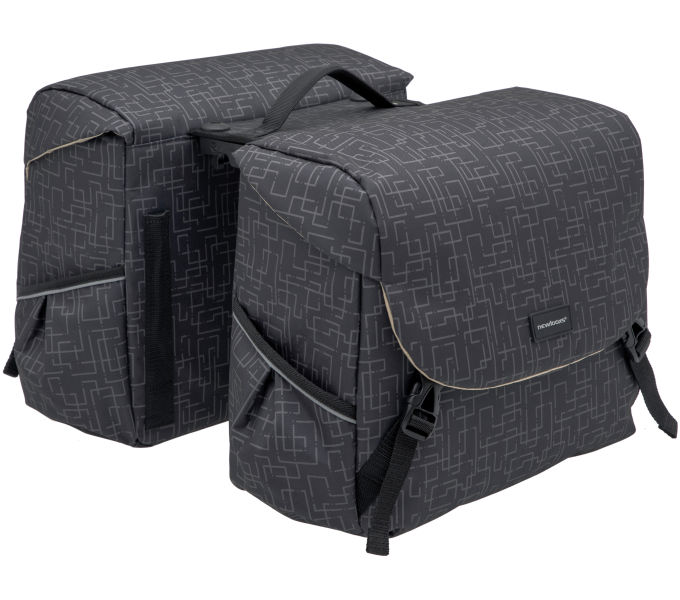 KERÉKPÁROS TÁSKA NEWLOOXS MONDI JOY DUPLA IVY FEKETE 38L 37X26X32CM(X2)