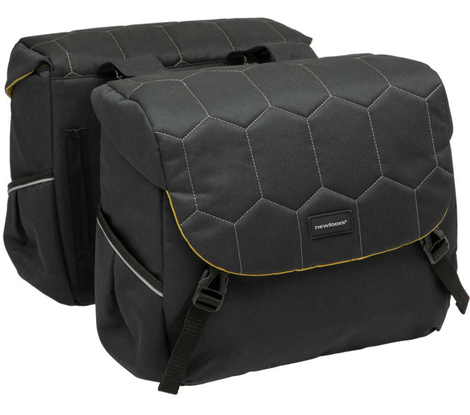 KERÉKPÁROS TÁSKA NEWLOOXS MONDI JOY DUPLA QUILTED FEKETE 38L 37X26X32CM(X2)