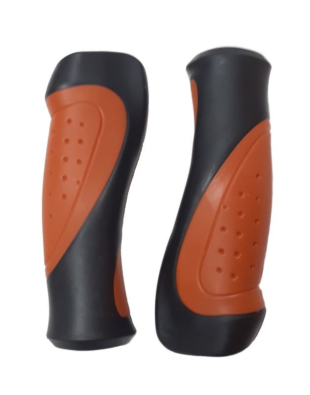 Kétkomponensű markolat pár 125 mm fekete/barna