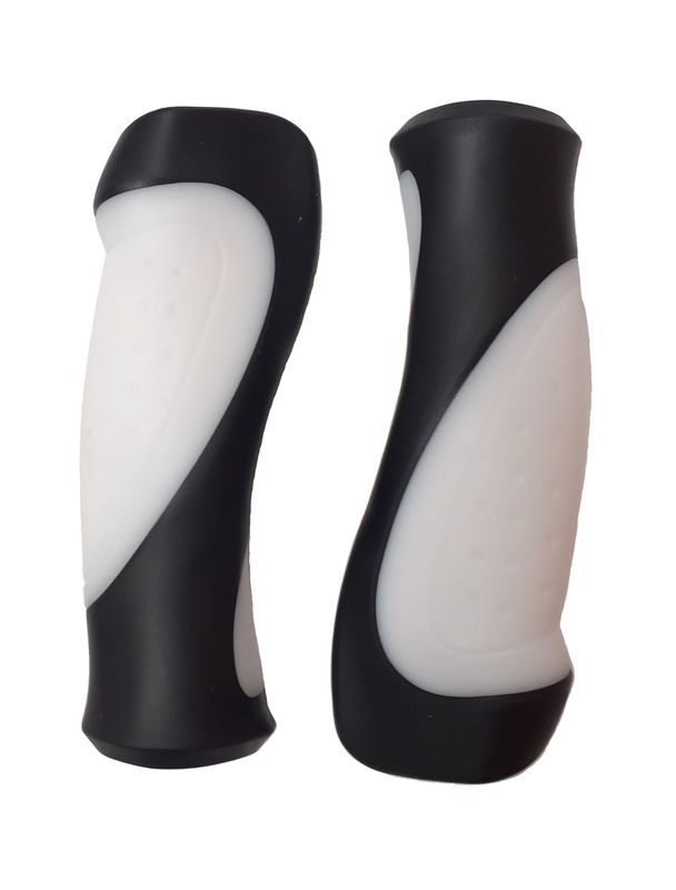 Kétkomponensű markolat pár 125 mm fekete/fehér