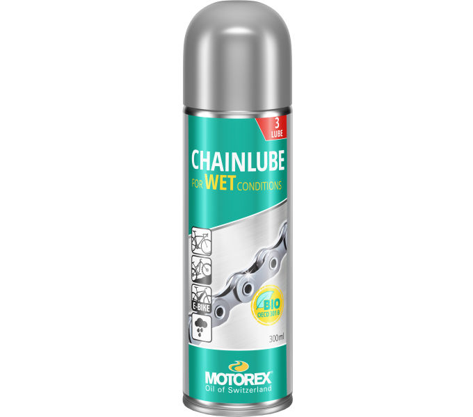 LÁNCOLAJ MOTOREX CHAINLUBE WET NEDVES SPRAY 300ML 1DB {10/4}