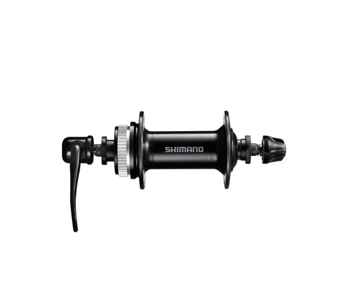 SHIMANO FRONT HUB, HB-QC300, CENTER LOCK DISC 36H, QR:133MM(BLACK), OLD:100MM, W