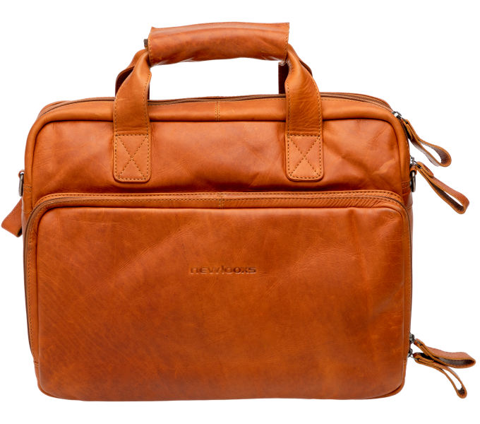 KÉZITÁSKA NEWLOOXS CALI LEATHER KONYAK 17L 40X15X31CM