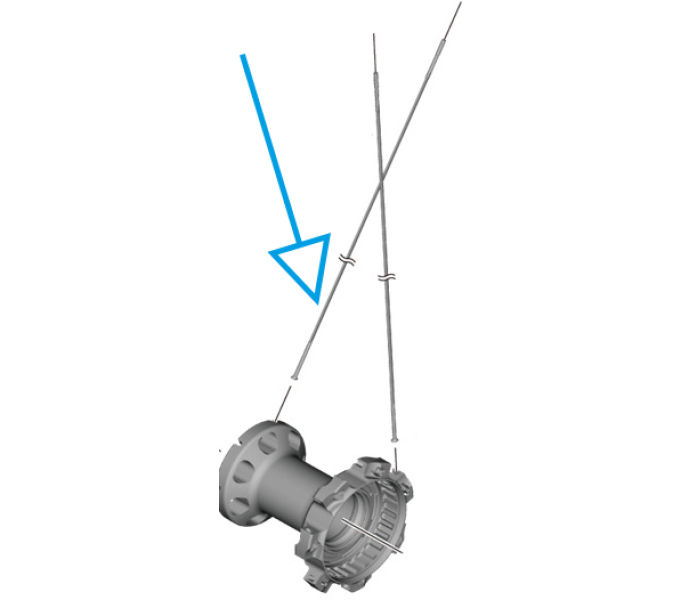 SHIMANO WH-R9270-C50-TU-F RIGHT HAND SPOKE 271