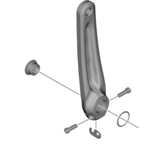 SHIMANO FC-MT511 LEFT HAND CRANK ARM 165MM