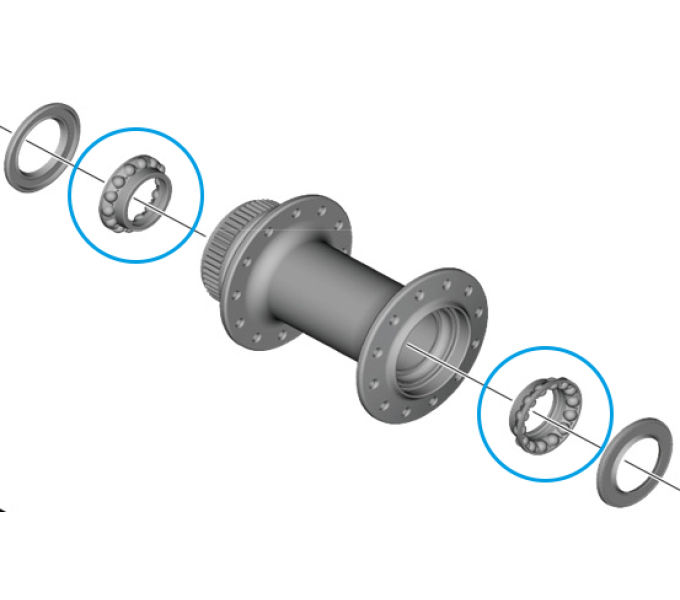 SHIMANO WH-RS710-C32-TL-F BALL RETAINER(5/32")