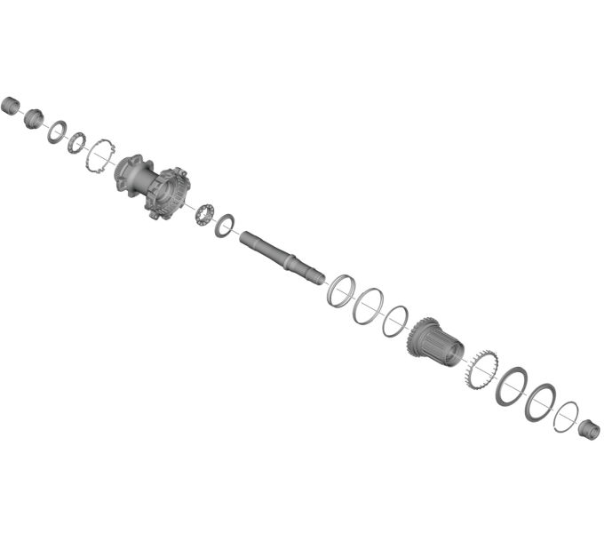 SHIMANO WH-R9270-C50-TU-R COMPLETE HUB ALXE
