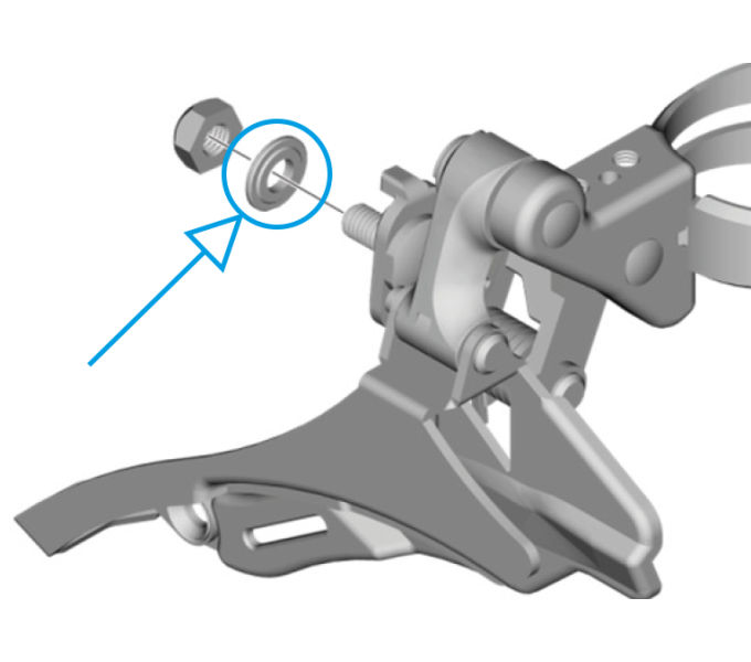 SHIMANO FD-TY22 CABLE FIXING PLATE #5BS 0800