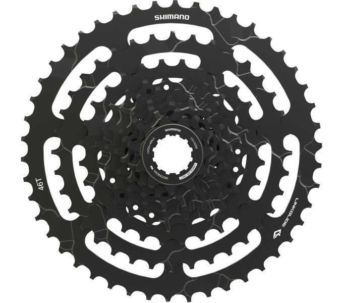 SHIMANO CASSETTE SPROCKET, CS-LG300-9, CUES, 9-SPEED, 11-13-15-17-20-23-28-36-46