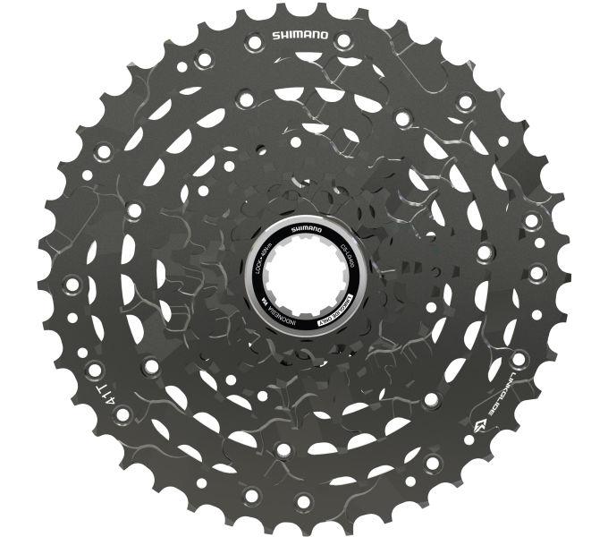 SHIMANO CASSETTE SPROCKET, CS-LG400-9, CUES, 9-SPEED, 11-13-15-17-20-23-28-34-41