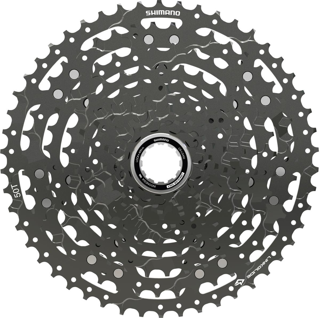 SHIMANO CASSETTE SPROCKET, CS-LG400-11, CUES, 11-SPEED, 11-13-15-17-20-23-26-30-