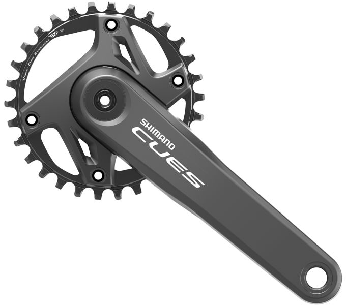 SHIMANO FRONT CHAINWHEEL, FC-U6000-1, CUES, FOR REAR 9/10/11-SPEED, 2-PCS FC, 17