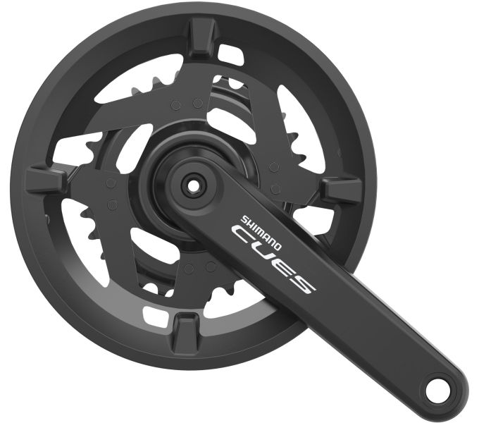 SHIMANO FRONT CHAINWHEEL, FC-U4010-2, CUES, FOR REAR 9/10-SPEED, 2-PCS FC, 175MM