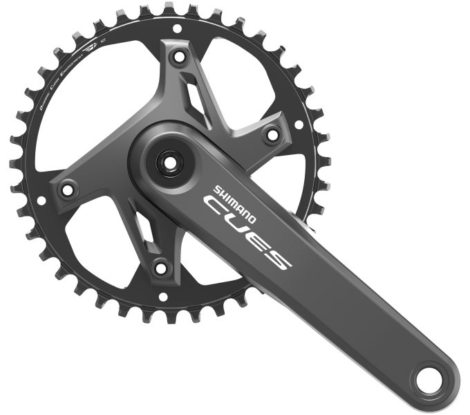 SHIMANO FRONT CHAINWHEEL, FC-U6000-1, CUES, FOR REAR 9/10/11-SPEED, 2-PCS FC, 17