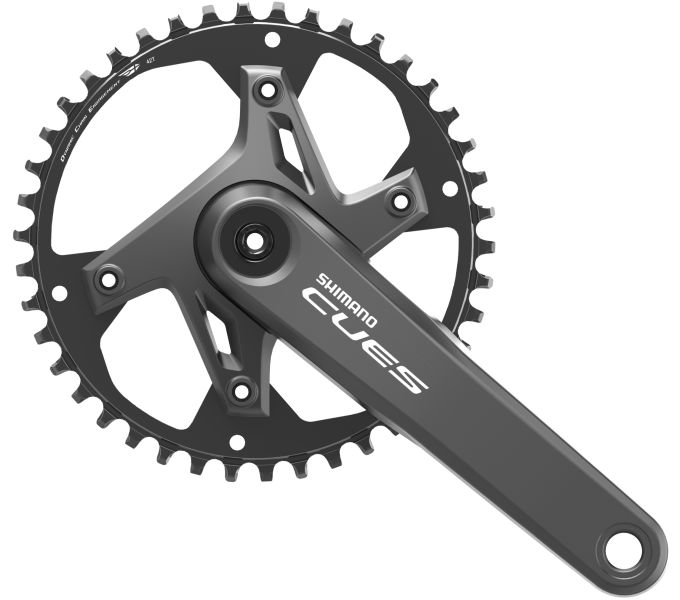 SHIMANO FRONT CHAINWHEEL, FC-U6000-1, CUES, FOR REAR 9/10/11-SPEED, 2-PCS FC, 17
