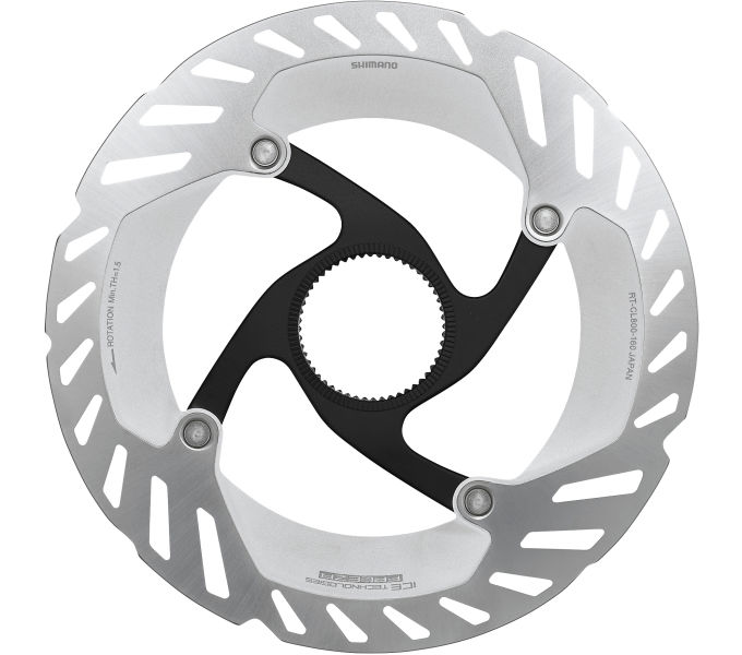 SHIMANO ROTOR FOR DISC BRAKE, RT-CL800, S 160MM, W/LOCK RING(INTERNAL SERRATION,