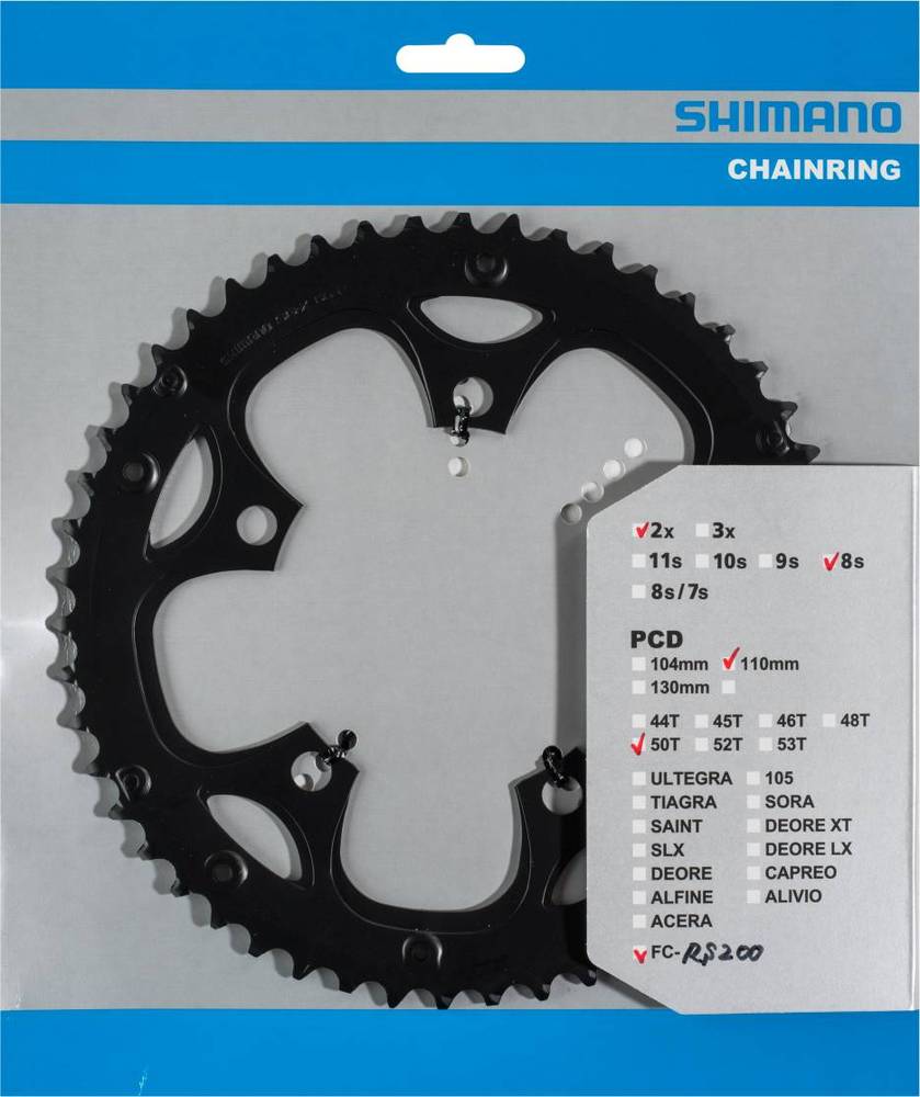SHIMANO FC-RS200 CHAINRING 50T-F FOR CHAIN GUARD