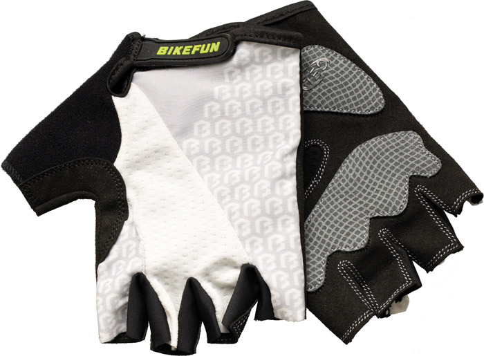 Kesztyű BIKEFUN rövid Duke fehér