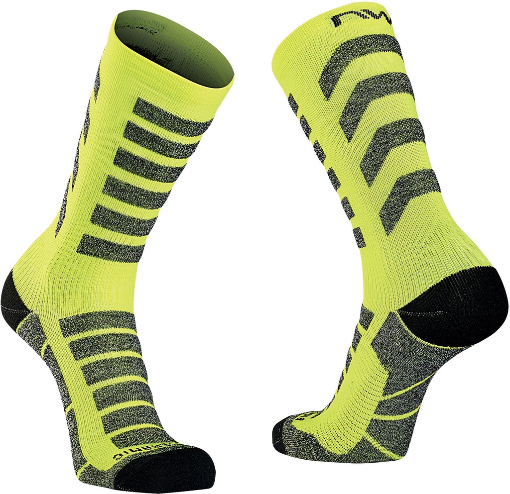 Zokni NORTHWAVE téli HUSKY CERAMIC fekete/fluo sárga