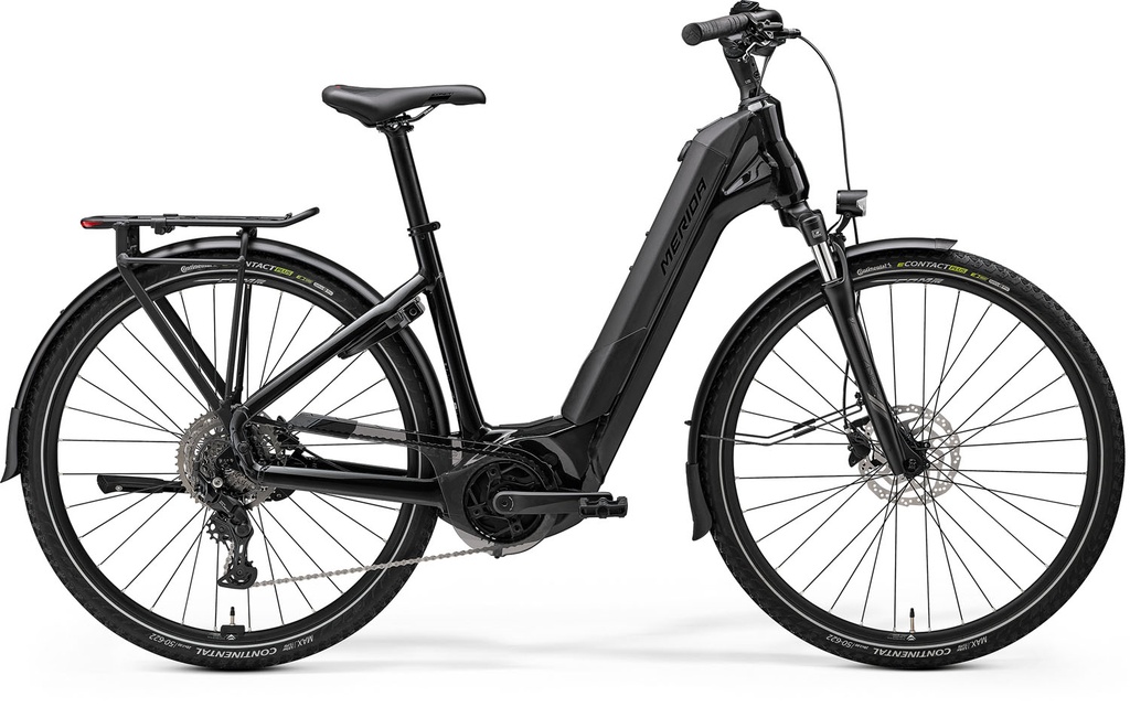 MERIDA eFLOAT CITY 400 EQ I2 METÁLFEKETE (FEGYVERSZÜRKE) - BOSCH