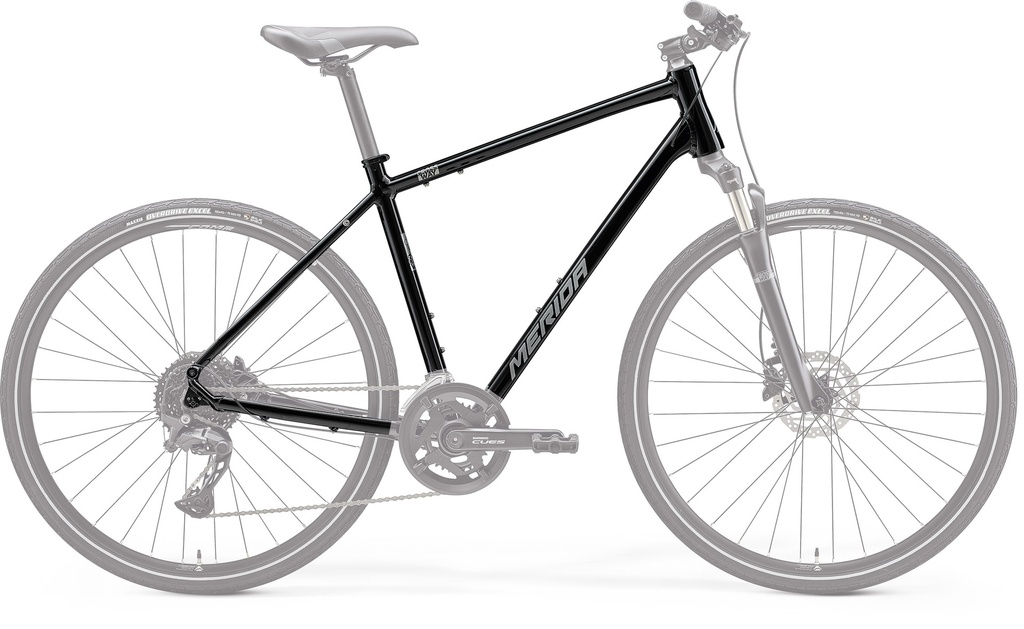 VÁZ MERIDA CROSSWAY 300 III2 XL FÉNYES FEKETE (EZÜST)