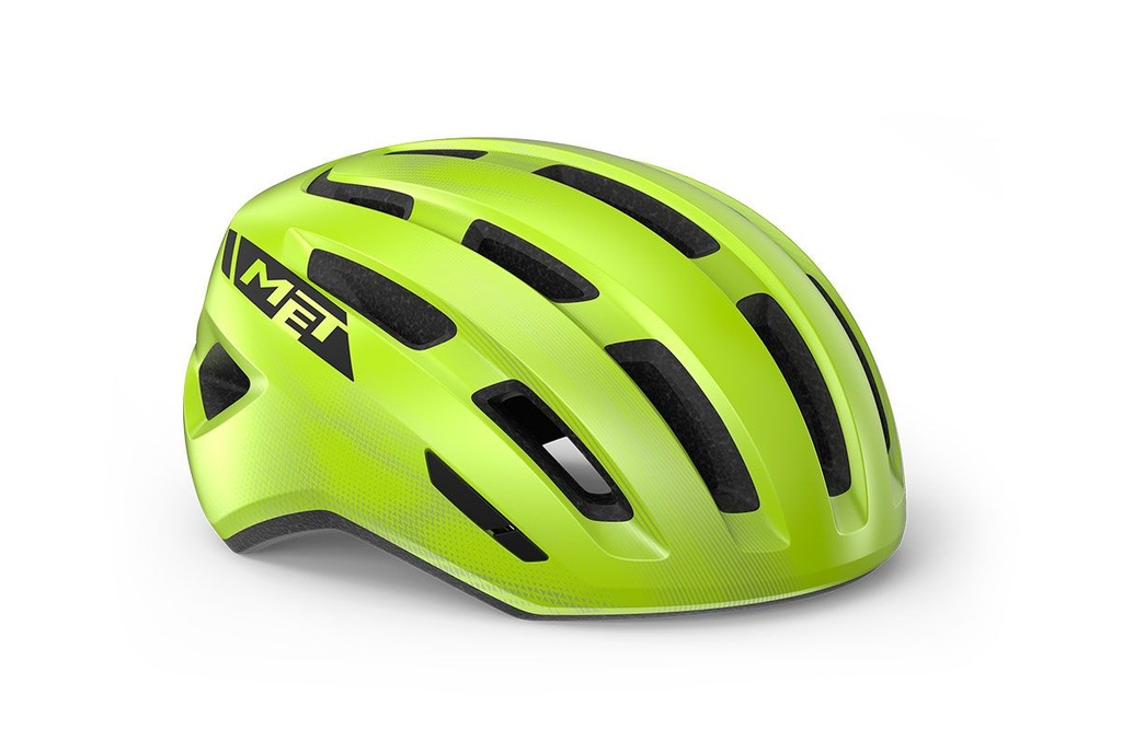 MET Miles kerékpáros sisak [fényes fluo sárga, 58-61 cm (M/L)]