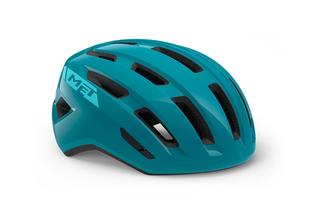MET Miles kerékpáros sisak [fényes zöldeskék, 52-58 cm (S/M)]