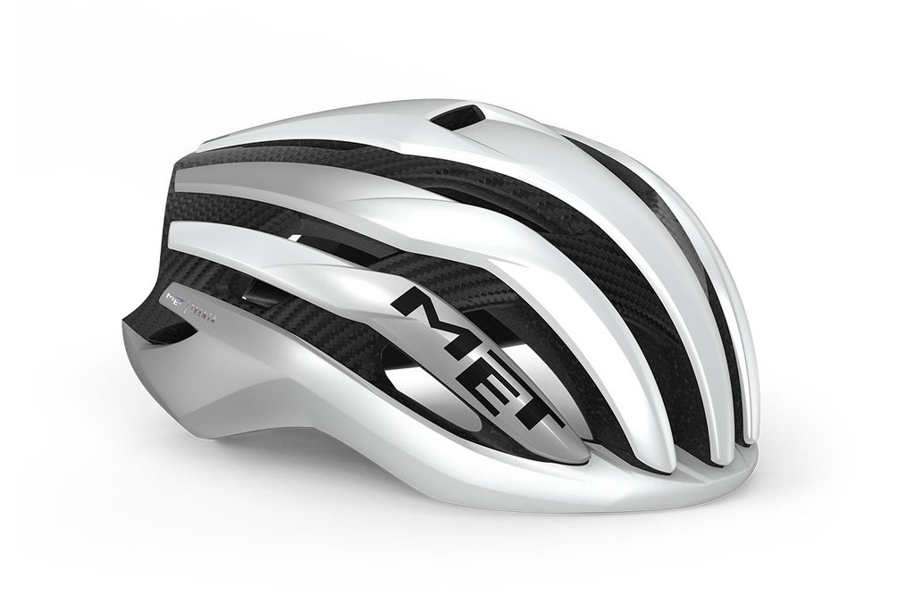 MET Trenta 3K Carbon Mips® kerékpáros sisak [fehér-ezüst, 58-61 cm (L)]